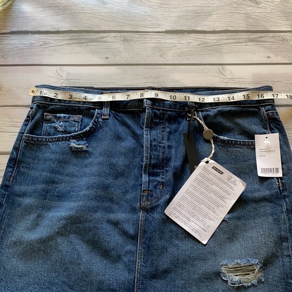 J Brand Bonny Mid Rise Denim Skirt Size 28 - Picture 12 of 13